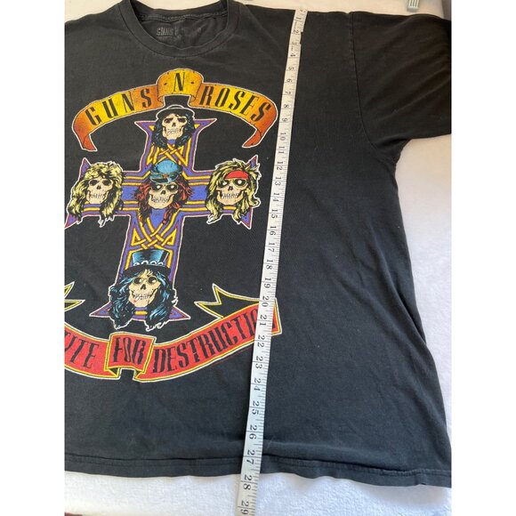 Guns N Roses Graphic Band Tee T-shirt 2X Men's Distressed Destroyed Axl Rose - Picture 4 of 5